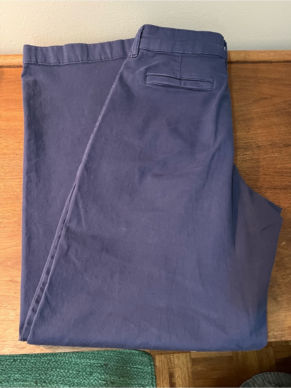 Everlane Blue Casual 100% cotton Trousers size 2 - Picture 10 of 10
